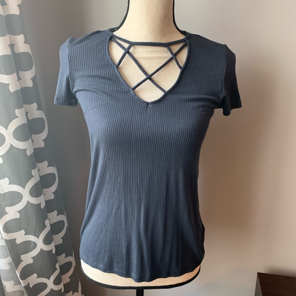 american eagle ribbed soft and sexy t-shirt